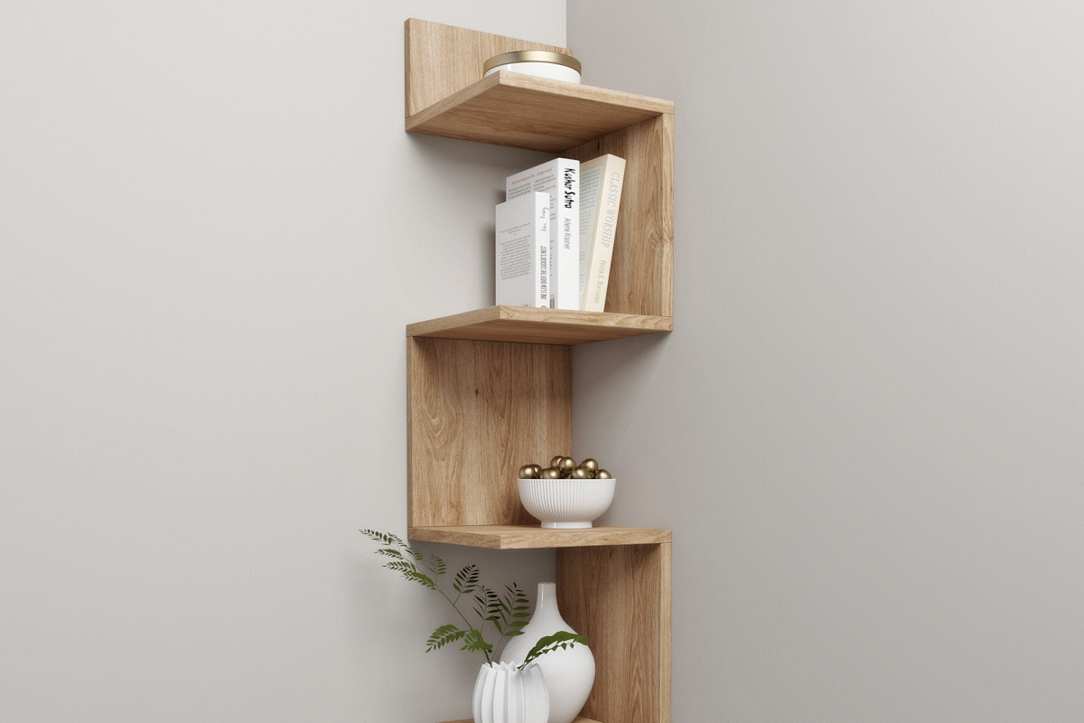 corner shelf and decor, a Furniture 3D Model by 3dcruz (Photo 2 of 5)
