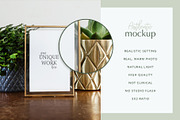 Gold Frame Mockup 3x2 Portrait#A, a Print Template by Julia Jane Creative (Thumbnail 2 of 5)