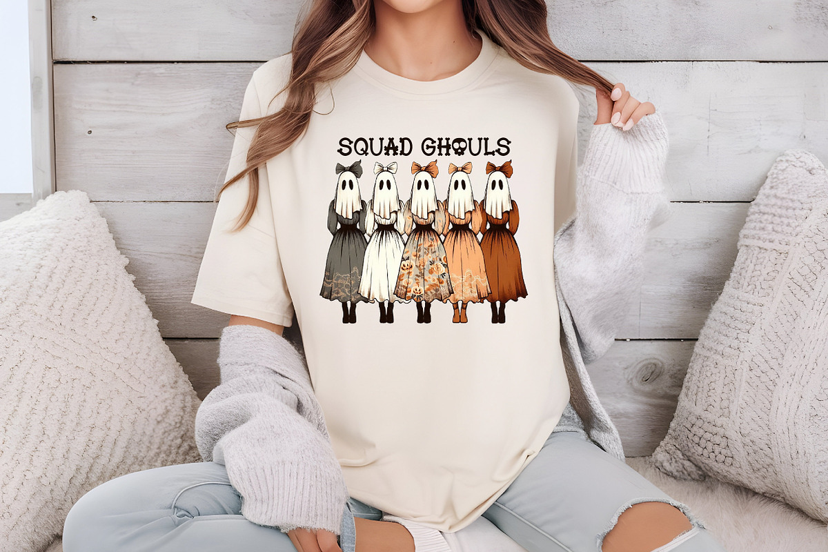 Vintage Halloween Squad Ghouls Png, an Illustration by Libby Wishes (Photo 3 of 6)