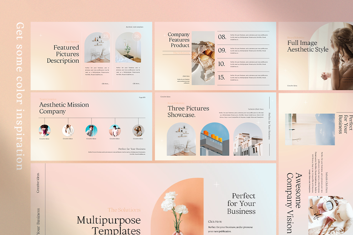 PASTELIC Powerpoint Templates, a Presentation Template by Cotbada_studio (Photo 7 of 11)