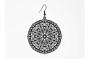 Mandala Earring SVG Bundle, an Object Graphic by musafir_fashion (Thumbnail 4 of 10)