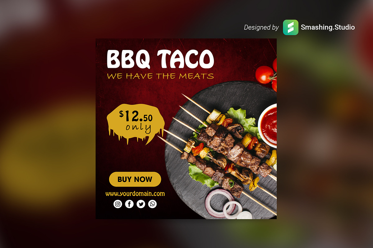BBQ Shop Web Ads Banner Set, a Templates & Theme by Smashing_Studio
