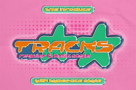 Tracks, a Font by shineink.designlab