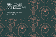 FishScale ArtDeco Patterns V5, a Pattern Graphic by Firowerk (Thumbnail 5 of 7)