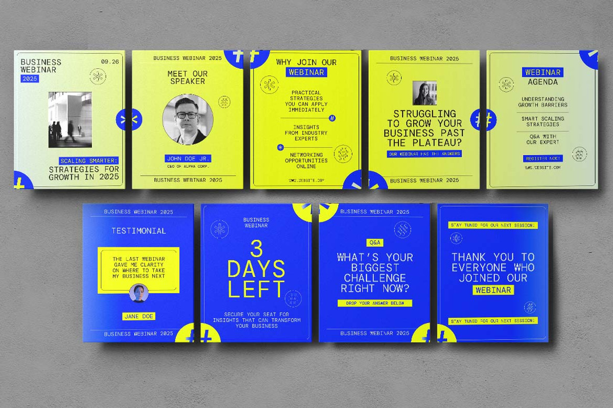 Business Webinar Instagram Carousel, a Social Media Template by Attype (Photo 3 of 5)