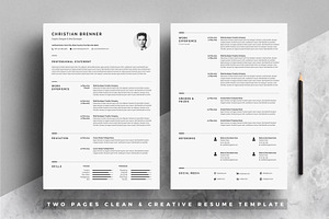 Minimal Resume Template 4 Pages