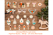 Boho Bundle Christmas Stickers, an Object Graphic by AvaAva (Thumbnail 3 of 8)