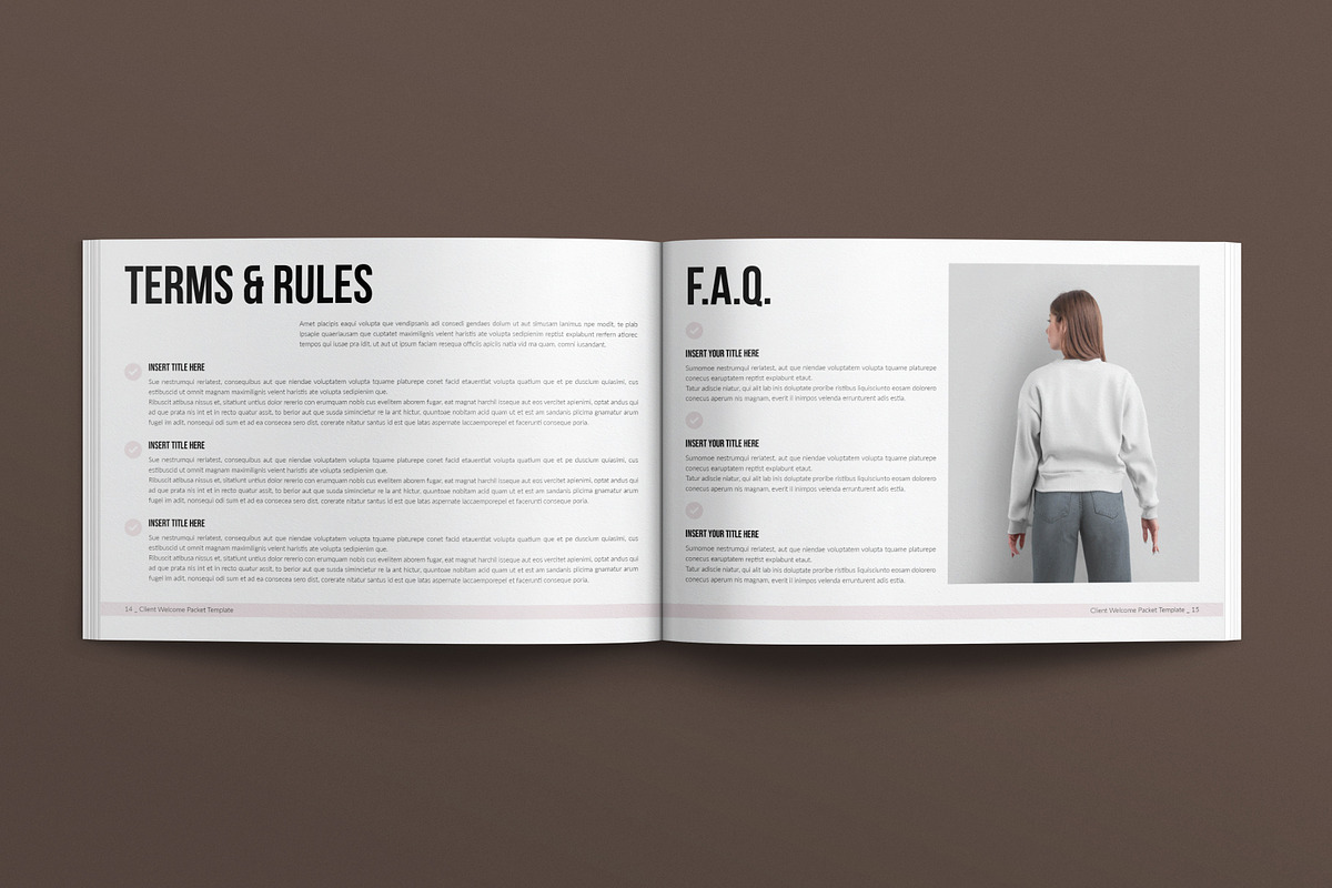 Welcome Packet Template Landscape, a Brochure Template by E-Type (Photo 6 of 7)