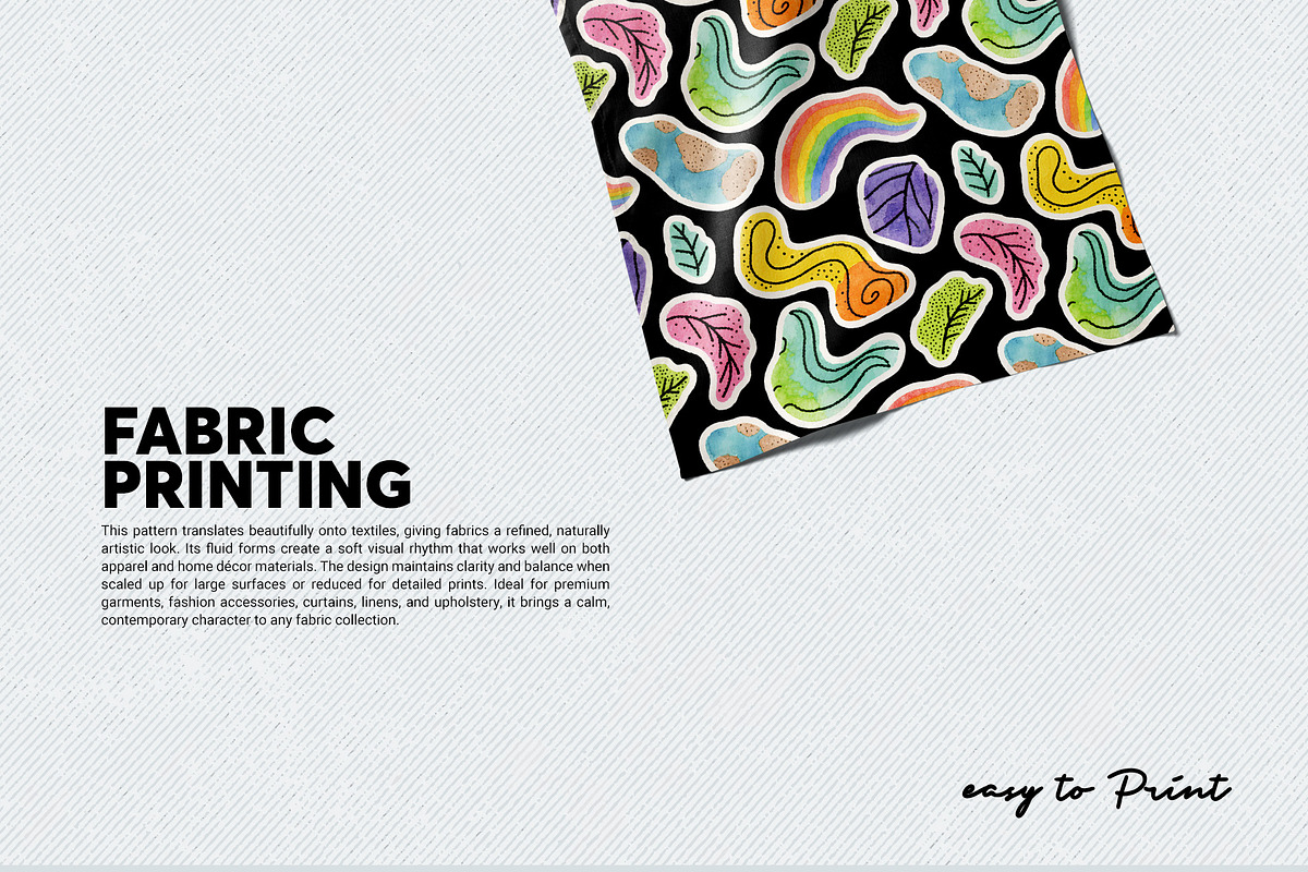 Organic Abstract Watercolor Patterns, a Pattern Graphic by DuoFankaar (Photo 4 of 14)