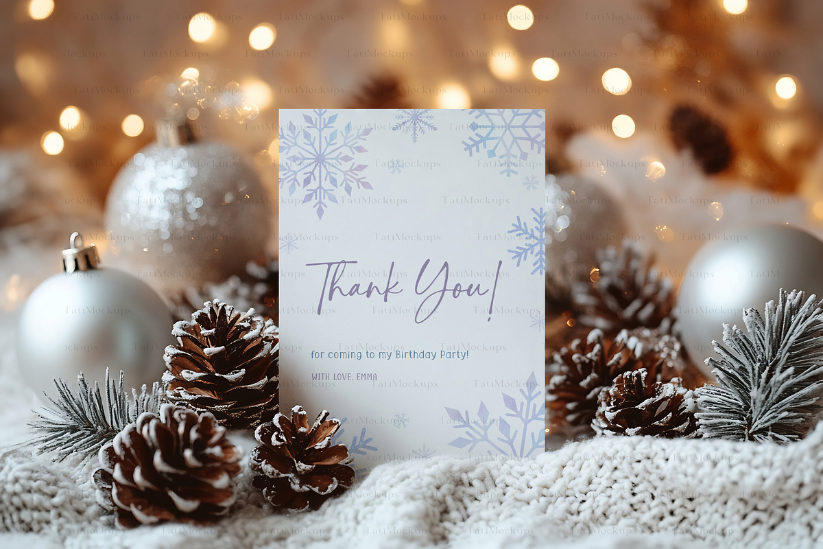 Boho Christmas Card Mockup 5x7, a Product Mockup by TatiMockup (Photo 4 of 4)