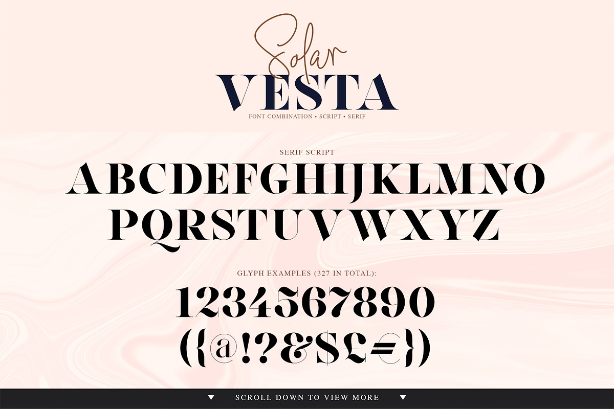 Solar Vesta | Font Collection, a Script Font by Anthony James (Photo 11 of 12)