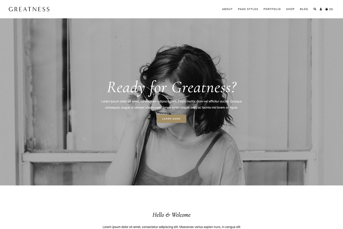 Greatness Wordpress Theme, a WordPress Template by Form & Flourish (Photo 4 of 4)