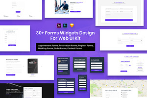 31 Forms Widgets For Web UI Kit