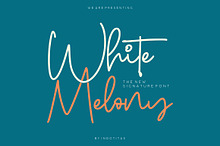 White Melony - New Signature Font