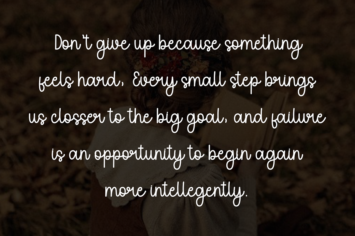 Little Woman, a Handwritten Font by InermediaSTUDIO (Photo 8 of 8)