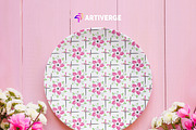 Pink flower & Christian Signs, a Pattern Graphic by Artiverge (Thumbnail 3 of 6)