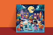 Haunted pumpkin banner for Halloween, a Poster Template by hkmonir (Thumbnail 4 of 4)