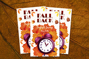 Daylight Savings Time Ends Flyer, a Seasonal Illustration by Kevyn Creative (Thumbnail 4 of 4)
