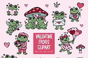 Valentine Frogs PNG SVG Clipart, an Animal Illustration by Huckleberry Hearts (Thumbnail 4 of 4)