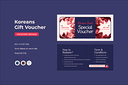 Koreans Food - Gift Voucher, a Print Template by Fannan Studio (Thumbnail 1 of 3)