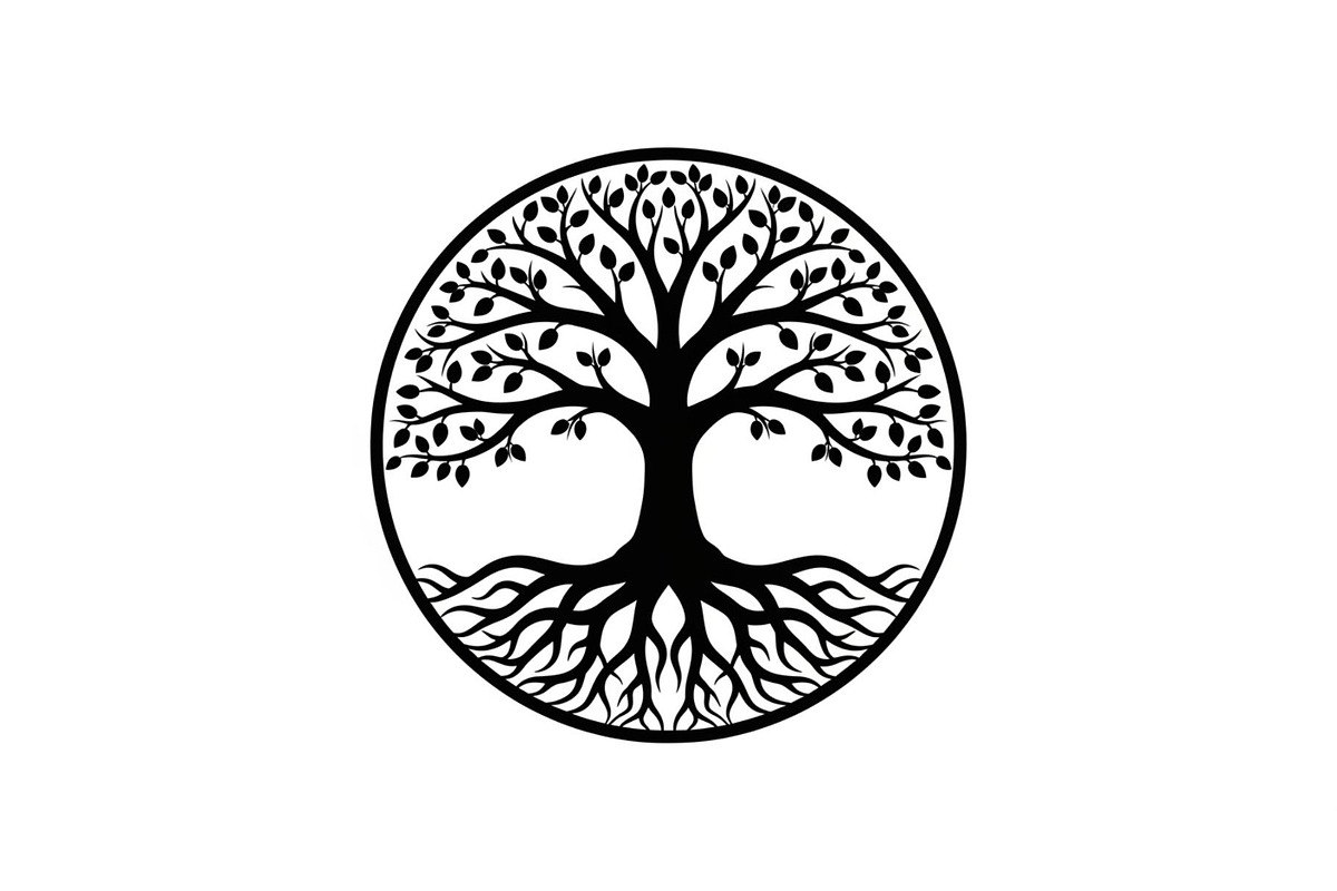 Tree of Life Circle SVG Bundle, an Illustration by Gfx_Store (Photo 1 of 50)