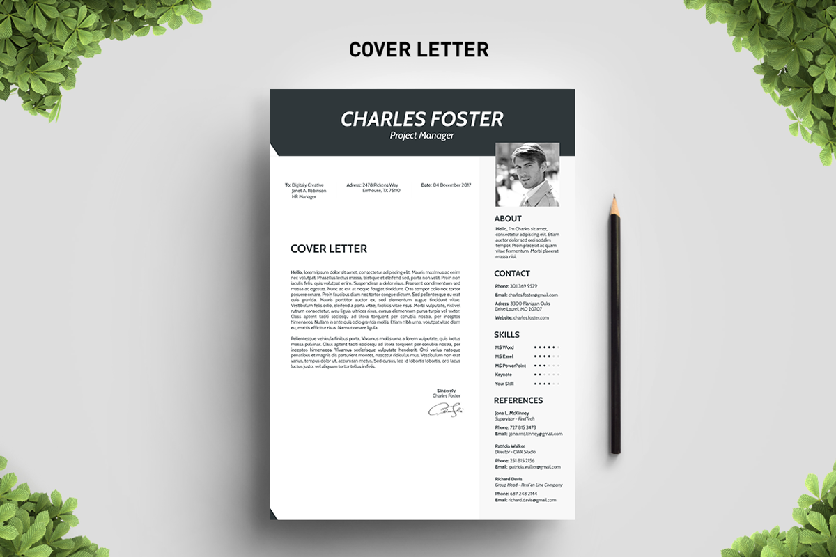Sharply Resume Template, a Resume Template by Big Zone Studio (Photo 4 of 4)