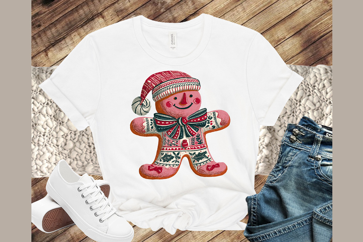 Christmas Gingerbread Man Patchwork, an Illustration by Sublimation Artist (Photo 5 of 9)