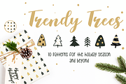 Trendy Trees, a Pattern Graphic by Suphansa (Thumbnail 1 of 8)