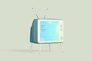 Retro TV Mockup, a Wearable Device Mockup by tiyasprabawa (Thumbnail 3 of 5)
