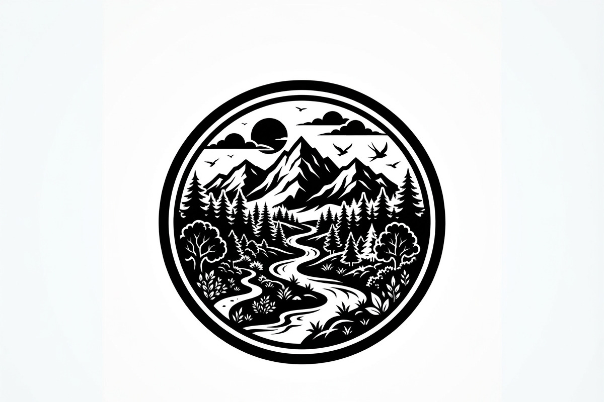 60 Eco Globe Landscape Silhouette, a Technology Illustration by Amazin_art (Photo 22 of 29)