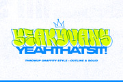 Beardvans - Throw-Up Graffiti Font, a Sans Serif Font by Typia Nesia (Thumbnail 1 of 12)