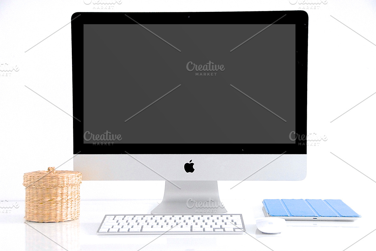 STYLED PHOTO IMAC MOCKUP, a Product Mockup by dagmarauhl (Photo 2 of 3)