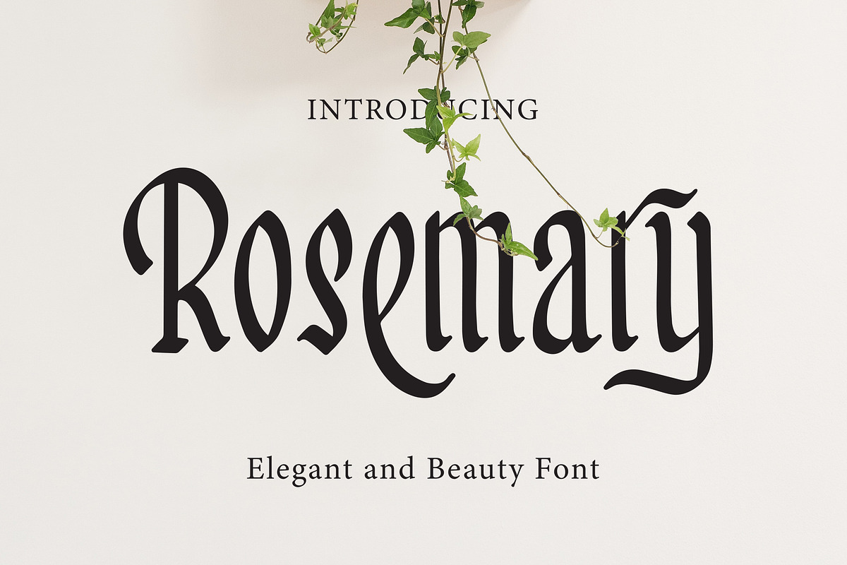 Rosemary - Elegant And Beauty Font, a Symbol Font by AQR Studio (Photo 1 of 10)