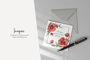 100 watercolour poppy clip art, a Seasonal Illustration by Poppy Lane Studio (Thumbnail 9 of 12)
