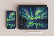 Watercolor Nature Landscape Bundle, a Wallpaper Graphic by Forhadx5 (Thumbnail 11 of 12)