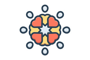 Caring care color icon, a Duotone Icon by Creative priyanka