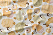 Textured Autumn Pumpkins collection, a Seasonal Illustration by Svitlana Kharchuk (Thumbnail 7 of 12)