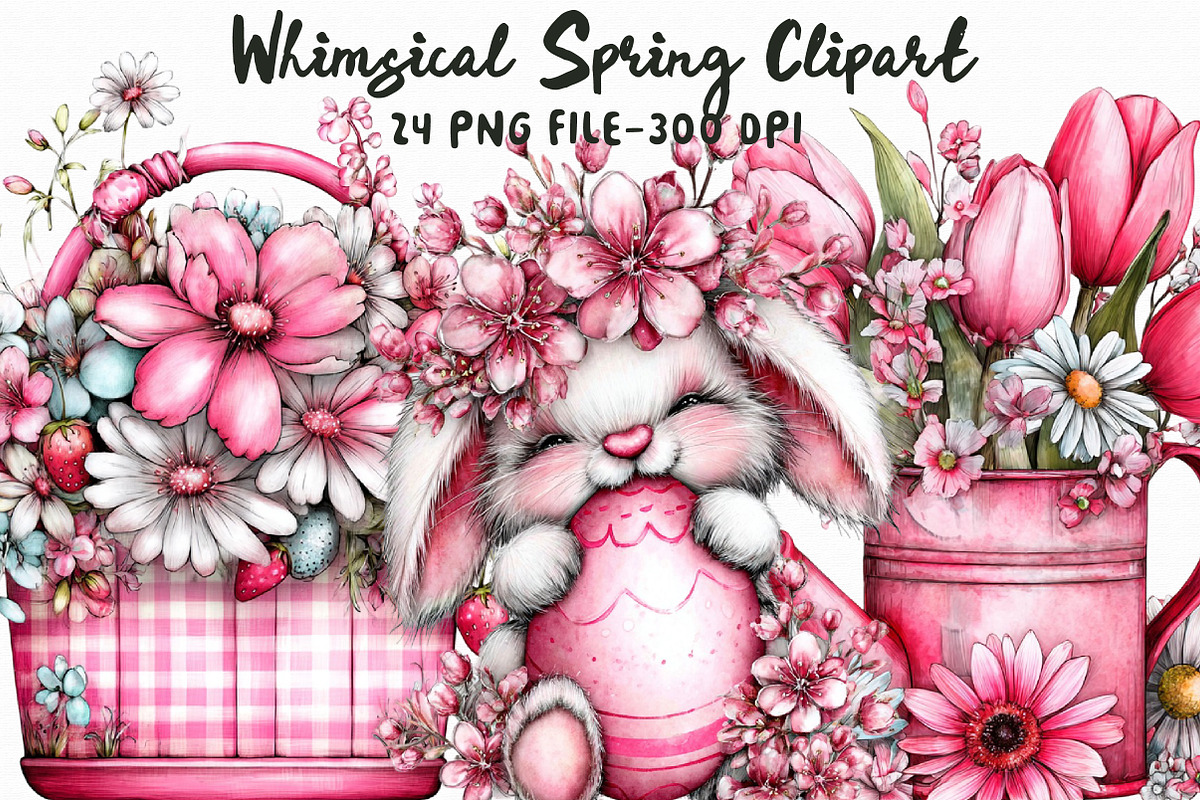 Whimsical Spring Clipart, an Illustration by Libby Wishes (Photo 1 of 5)