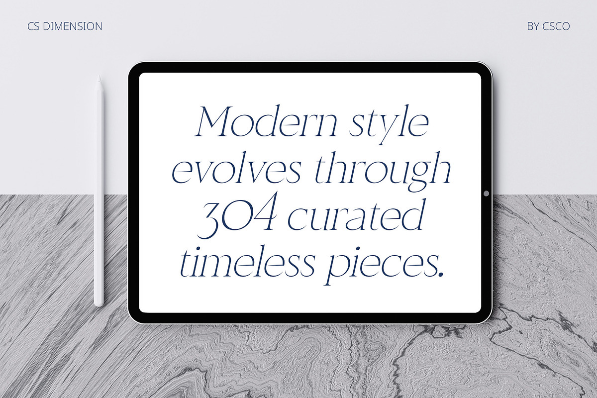 CS Dimension – Elegant Font, a Serif Font by Craft Supply Co. (Photo 5 of 8)