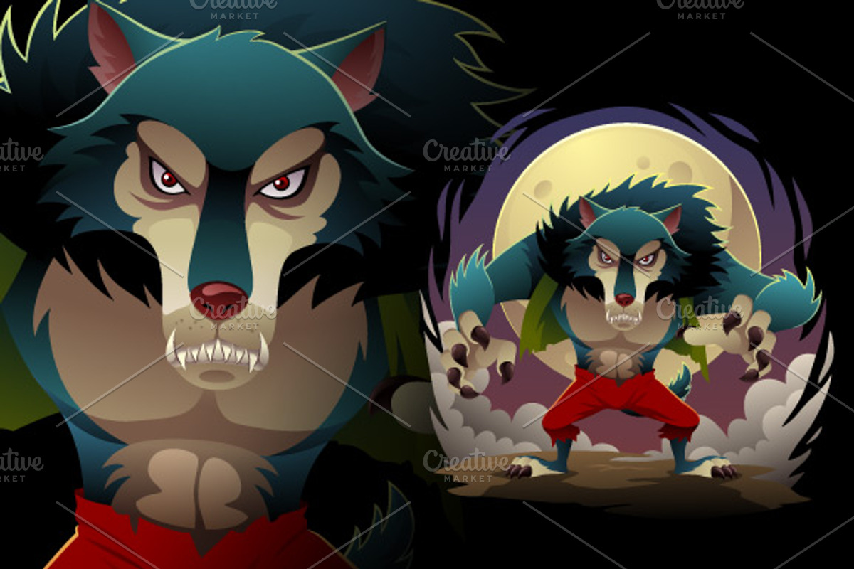 WereWolf, an Animal Illustration by mikailain