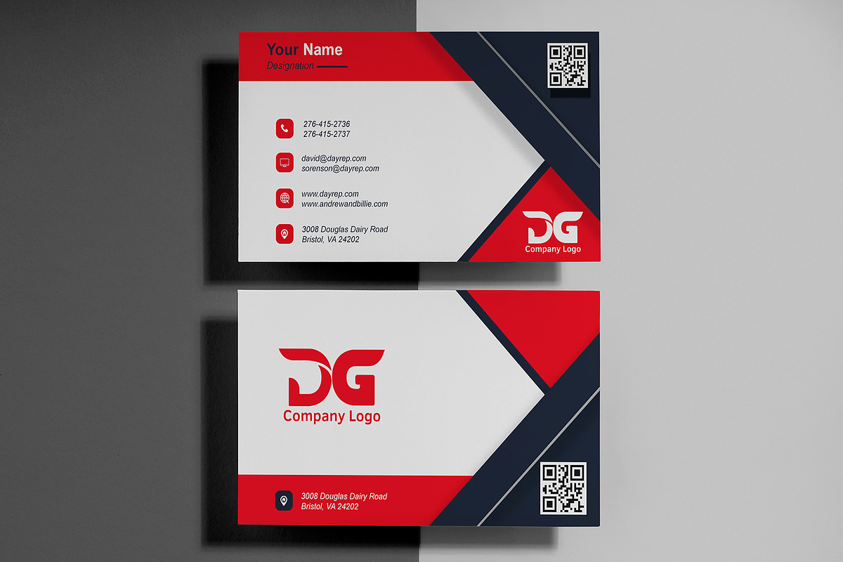 Corporate Identity Card Template PSD preview 2