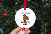 Funny Thanksgiving Turkey and Santa, an Illustration by DreamArtGraphic (Thumbnail 5 of 5)