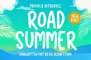 Road Summer Font