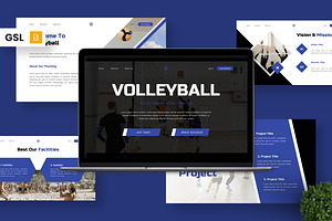 Volleyball - Sport Google Slide, a Presentation Template by Deepslide Studio