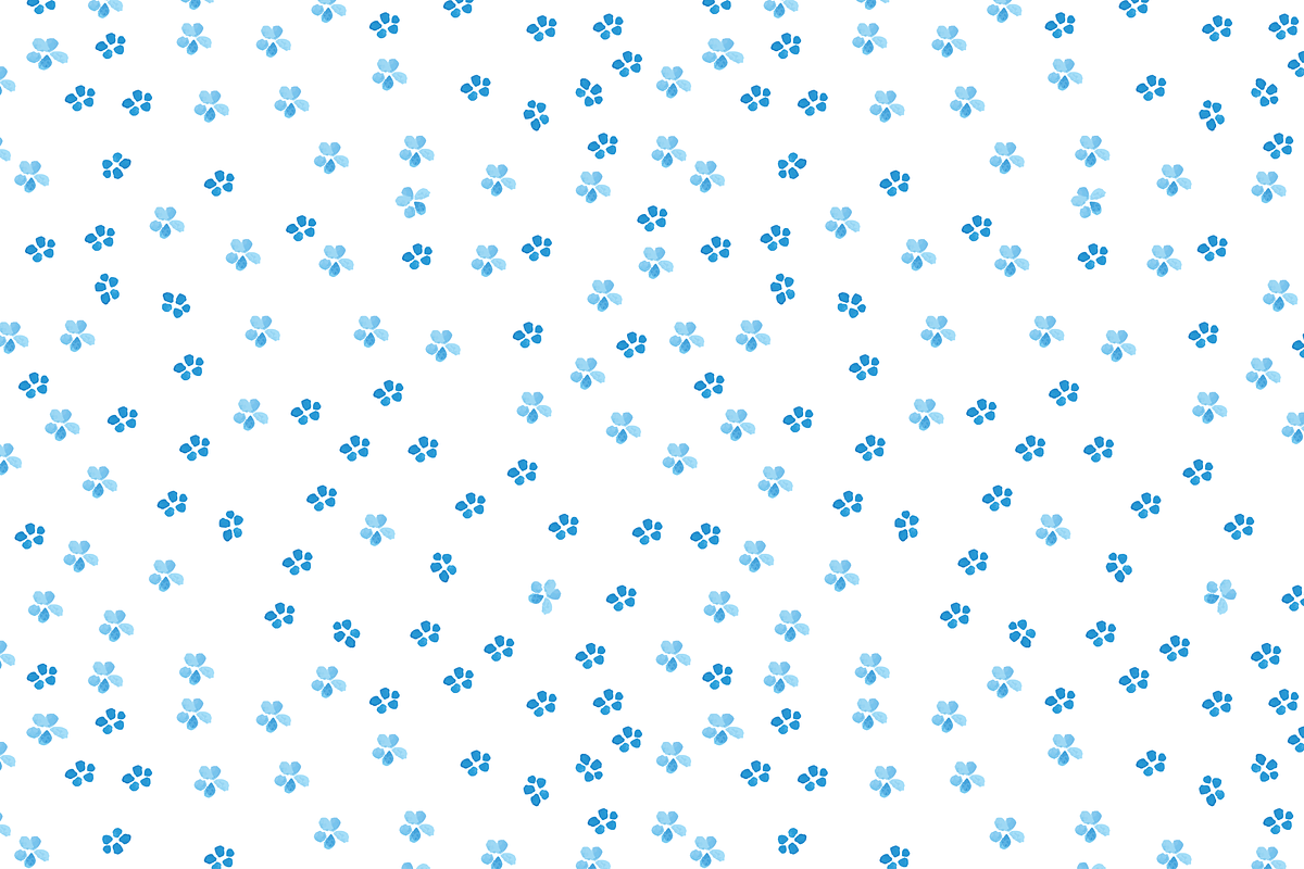 Watercolor seamless vector patterns preview 4