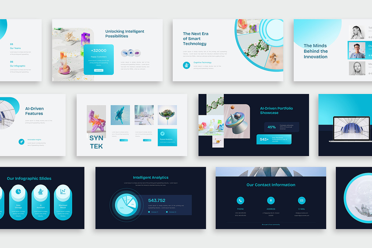 Artificial Intelligence PowerPoint, a Presentation Template by New Coral Design (Photo 3 of 6)
