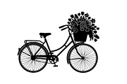 Flower Bicycle Silhouette Bundle, an Illustration by Gaye Art (Thumbnail 25 of 31)