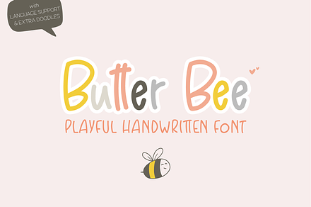 Butter Bee | Playful Kids Font