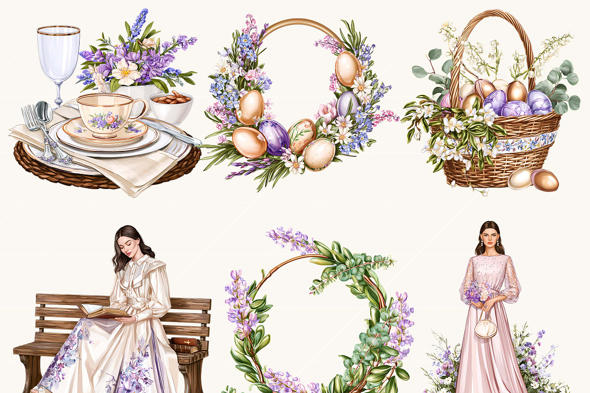 Elegant Wedding Gala Clipart, a Person Illustration by BusyDaydesign (Photo 5 of 9)