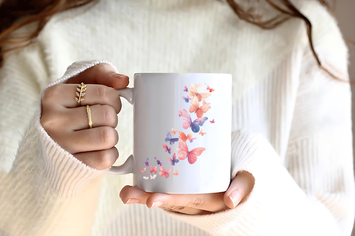 Watercolor Magical Garden Pink Fairi, an Illustration by CreationArt (Photo 6 of 9)